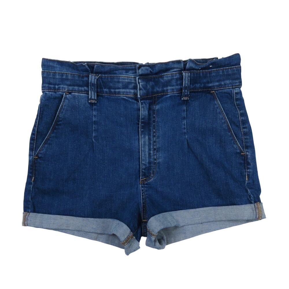 Express Super High Rise Shortie Jean Shorts Cuffed Denim Jean Shorts Size 10